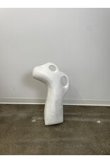 White Plaster Abstract Horse Sculpture