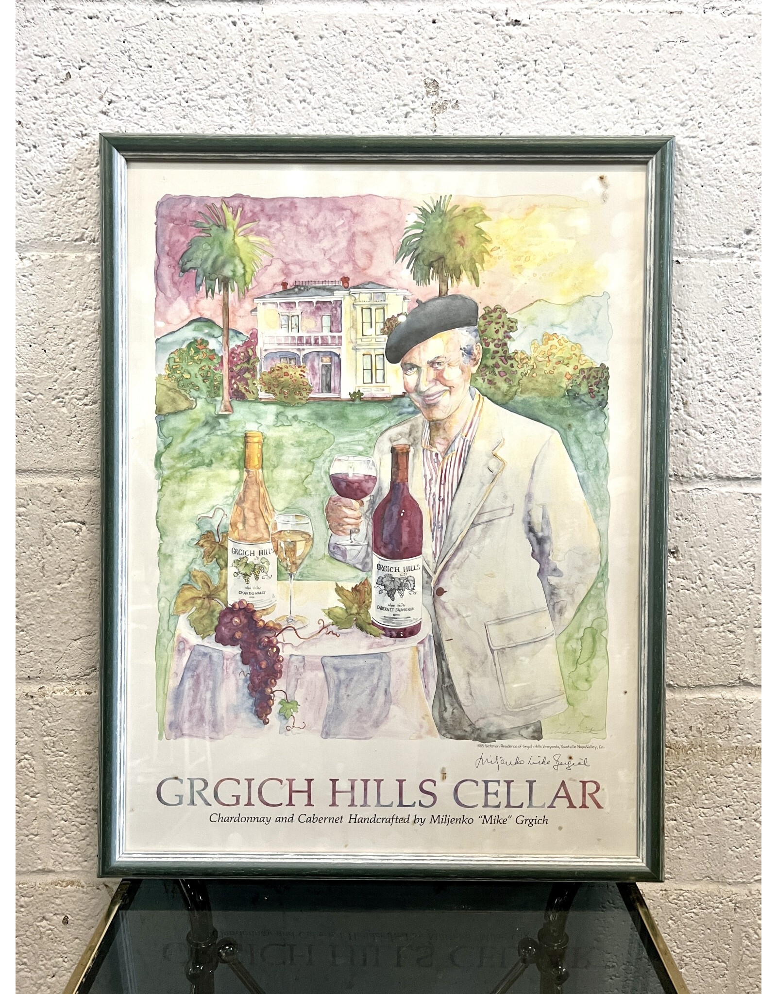 Grgich Hills Napa Valley Vineyard framed poster