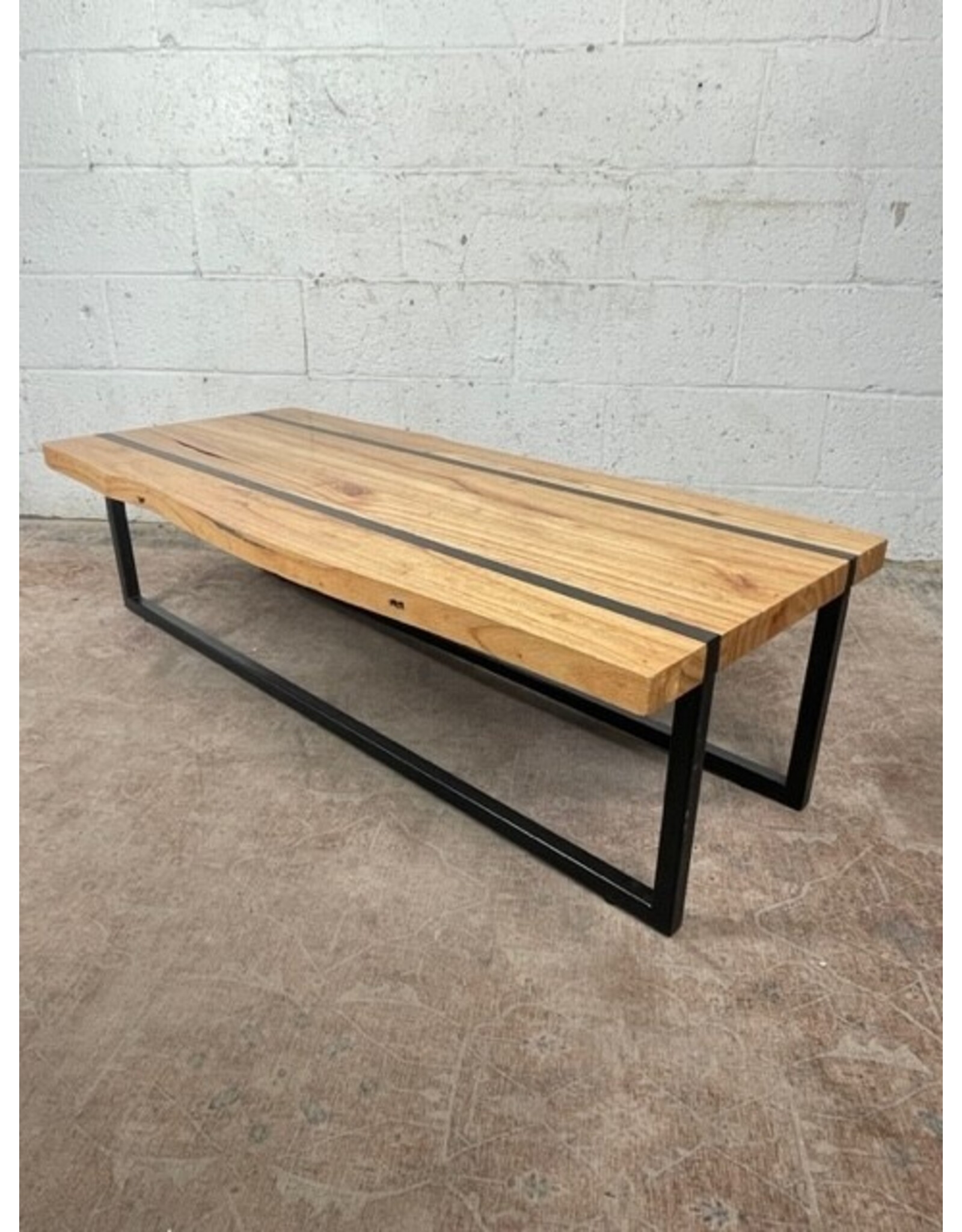 Wooden Coffee Table with Metal legs