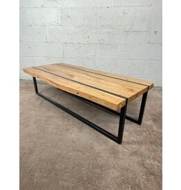 Wooden Coffee Table with Metal legs