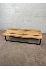 Wooden Coffee Table with Metal legs
