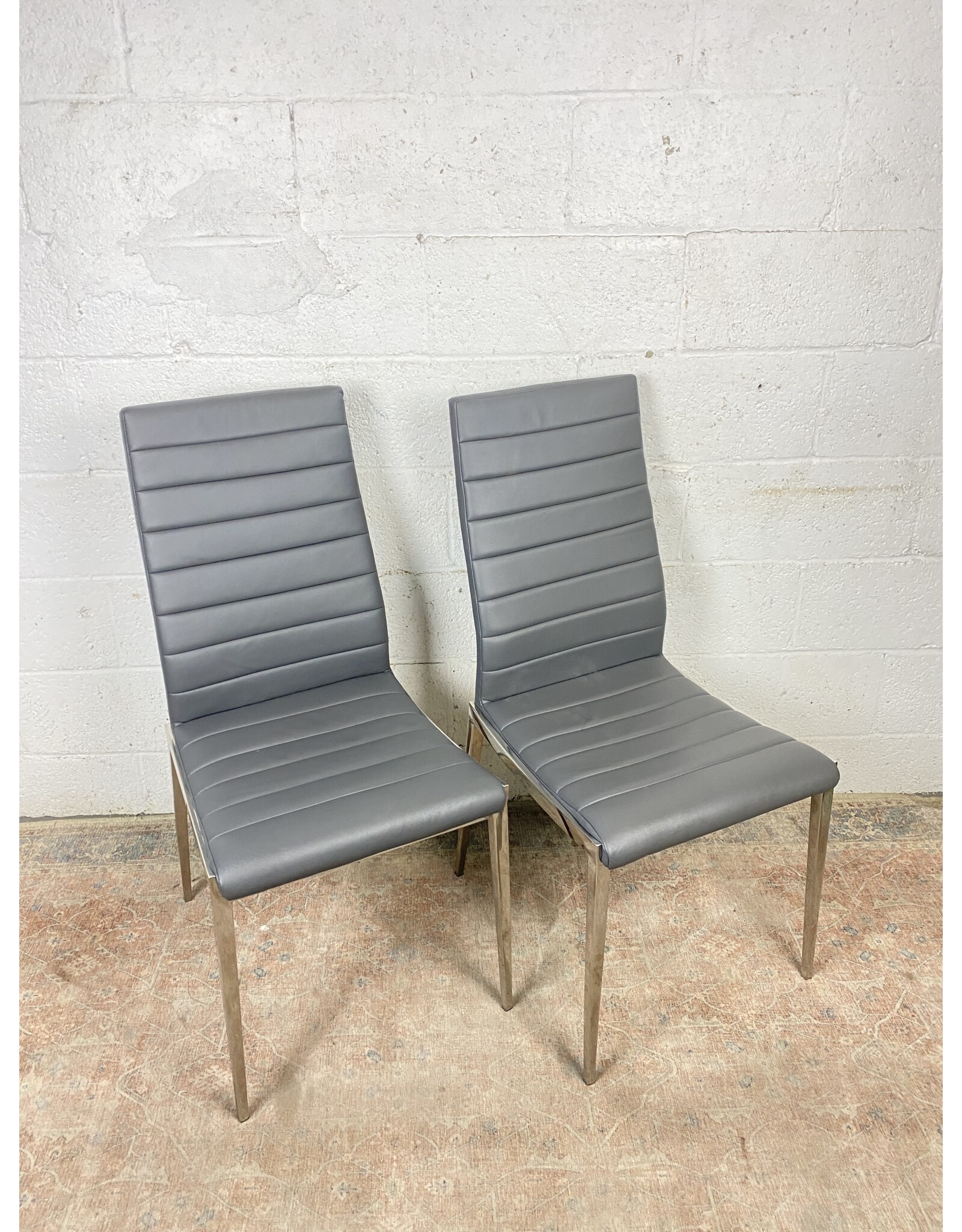 Modern Grey High Back Dining Chairs Remix Market NYC