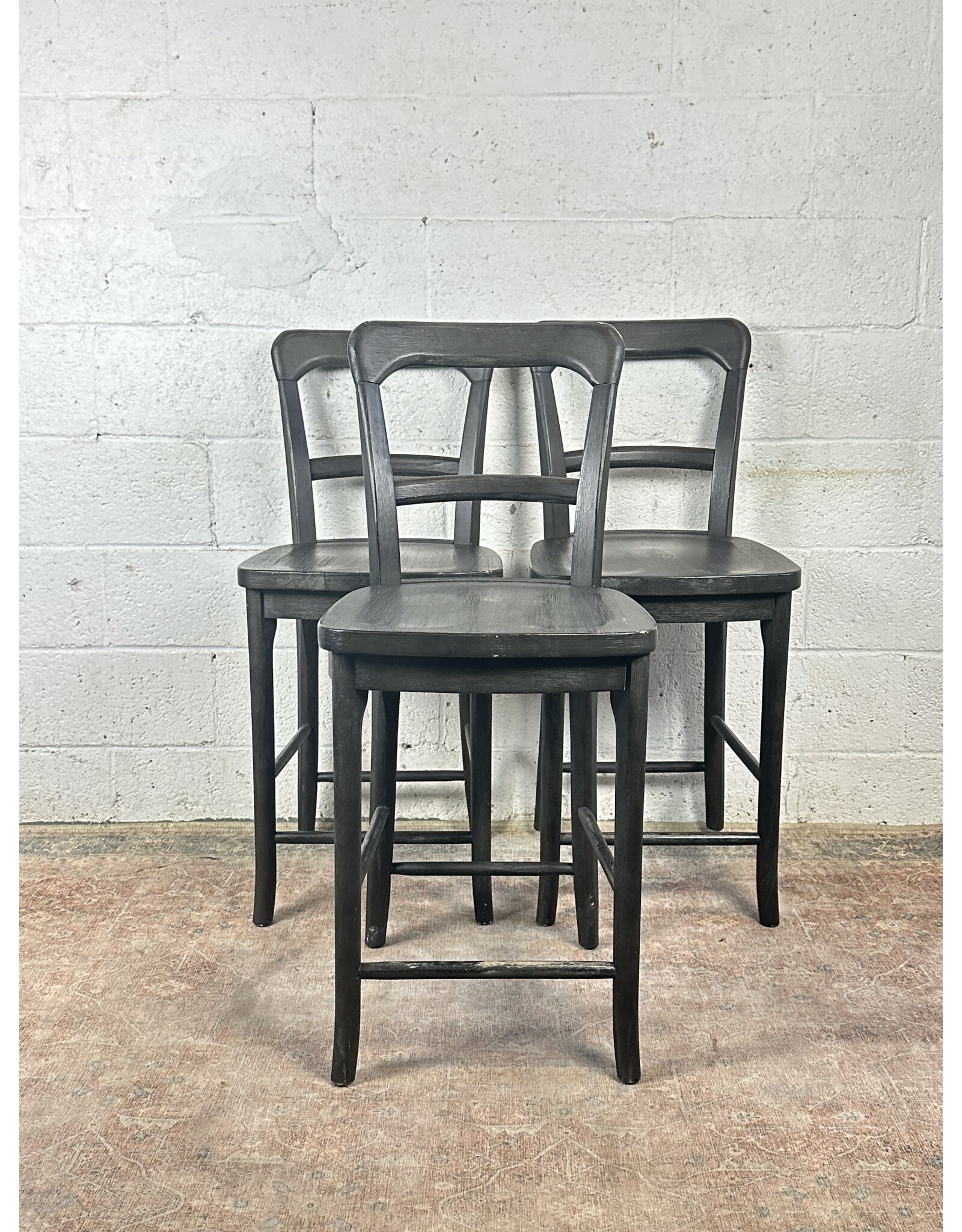 line Style Black Counter Stool