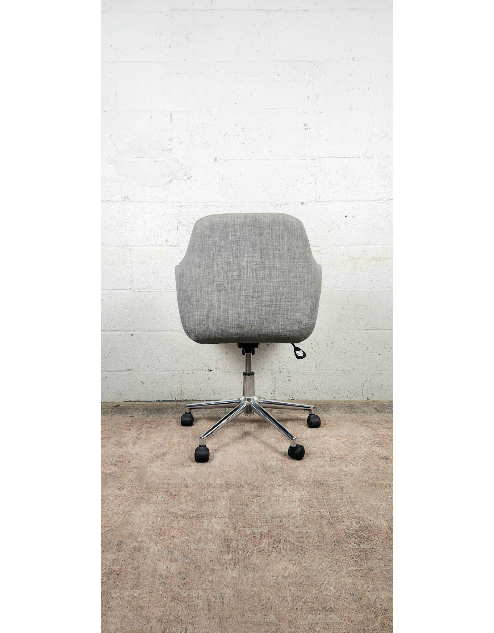 Gray Upholstered Rolling Office Chair - Remix Market NYC