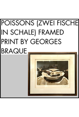 Poissons (Zwei Fische in Schale) framed print by Georges Braque