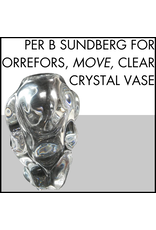 Per B Sundberg for Orrefors, MOVE, clear crystal vase