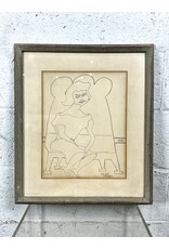 Saint Siamese, framed drawing on paper, sgnd W. E. Dynamer