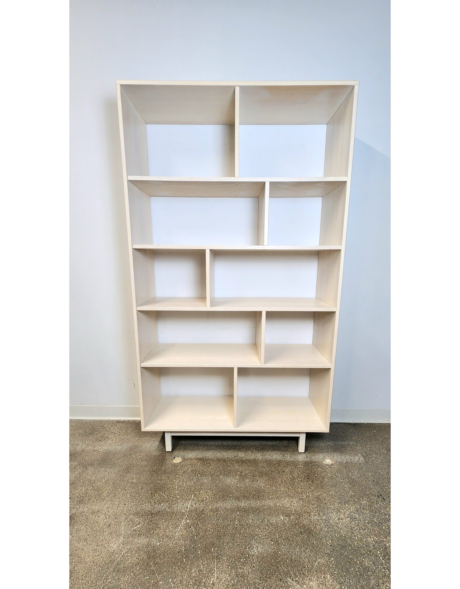 Tall Cream Bookshelf by Spectra Wood