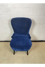Blue Velvet Ikea Remsta Lounge Chair