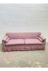 Purple Upholstered Buttoned Sofa