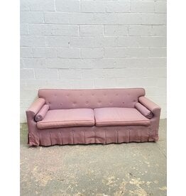 Purple Upholstered Buttoned Sofa