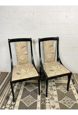 Mid Century Italian Black Lacquer Dining Chair