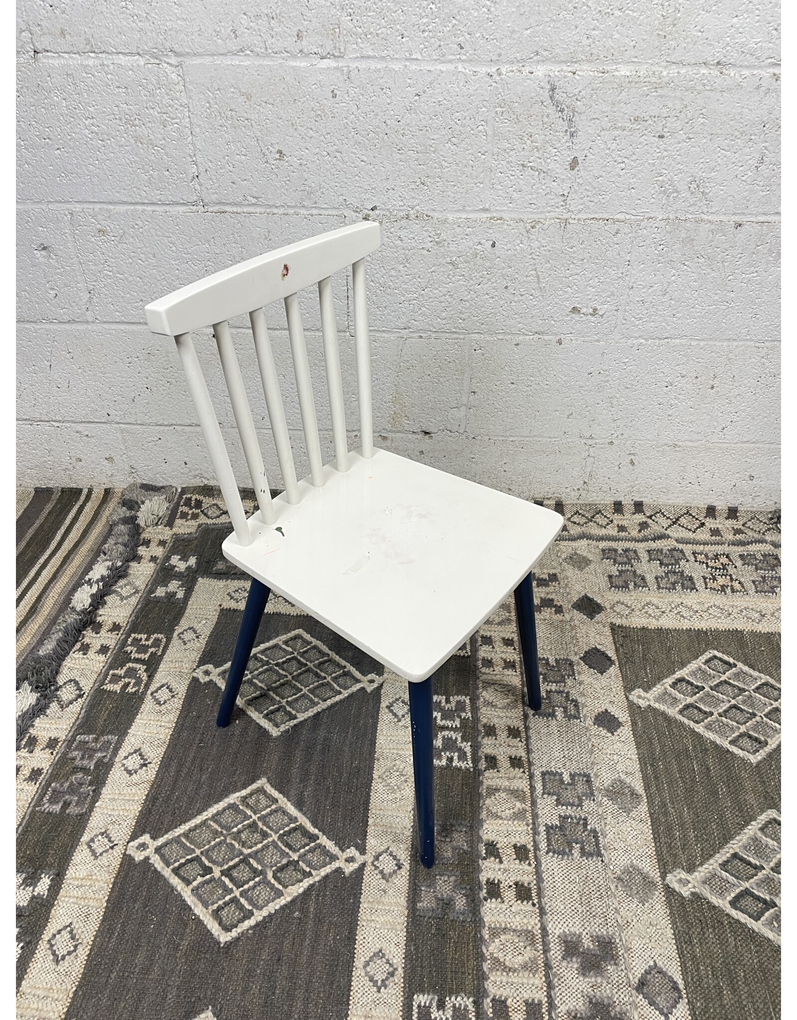 Pottery Barn Mid Century Play Chair with Navy Legs