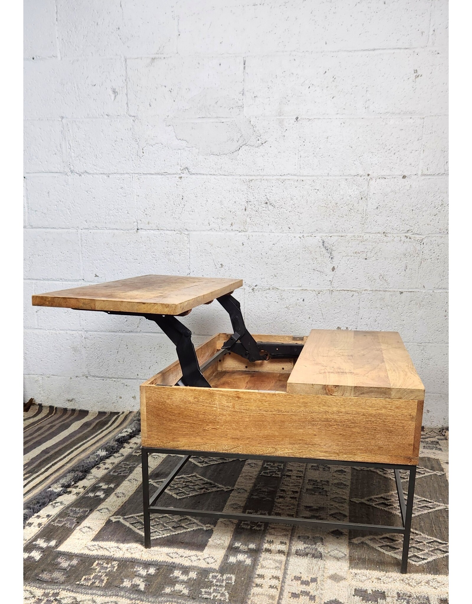 West Elm Industrial Storage PopUp Coffee Table Remix Market NYC