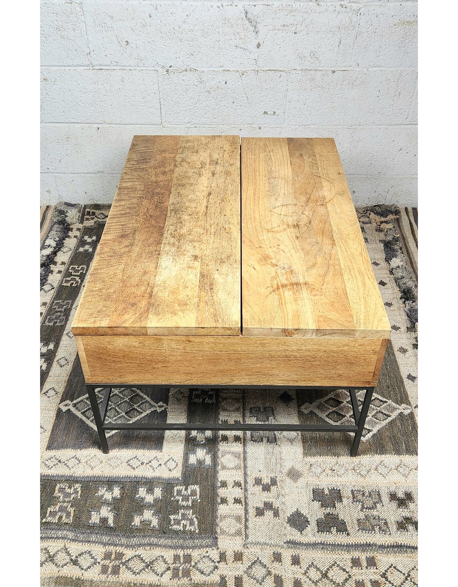 West Elm Industrial Storage PopUp Coffee Table Remix Market NYC