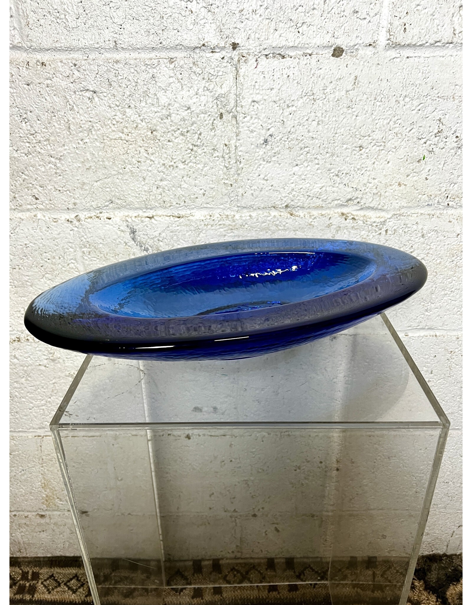 Fire & Light California Cobalt Blue Crystal Dish