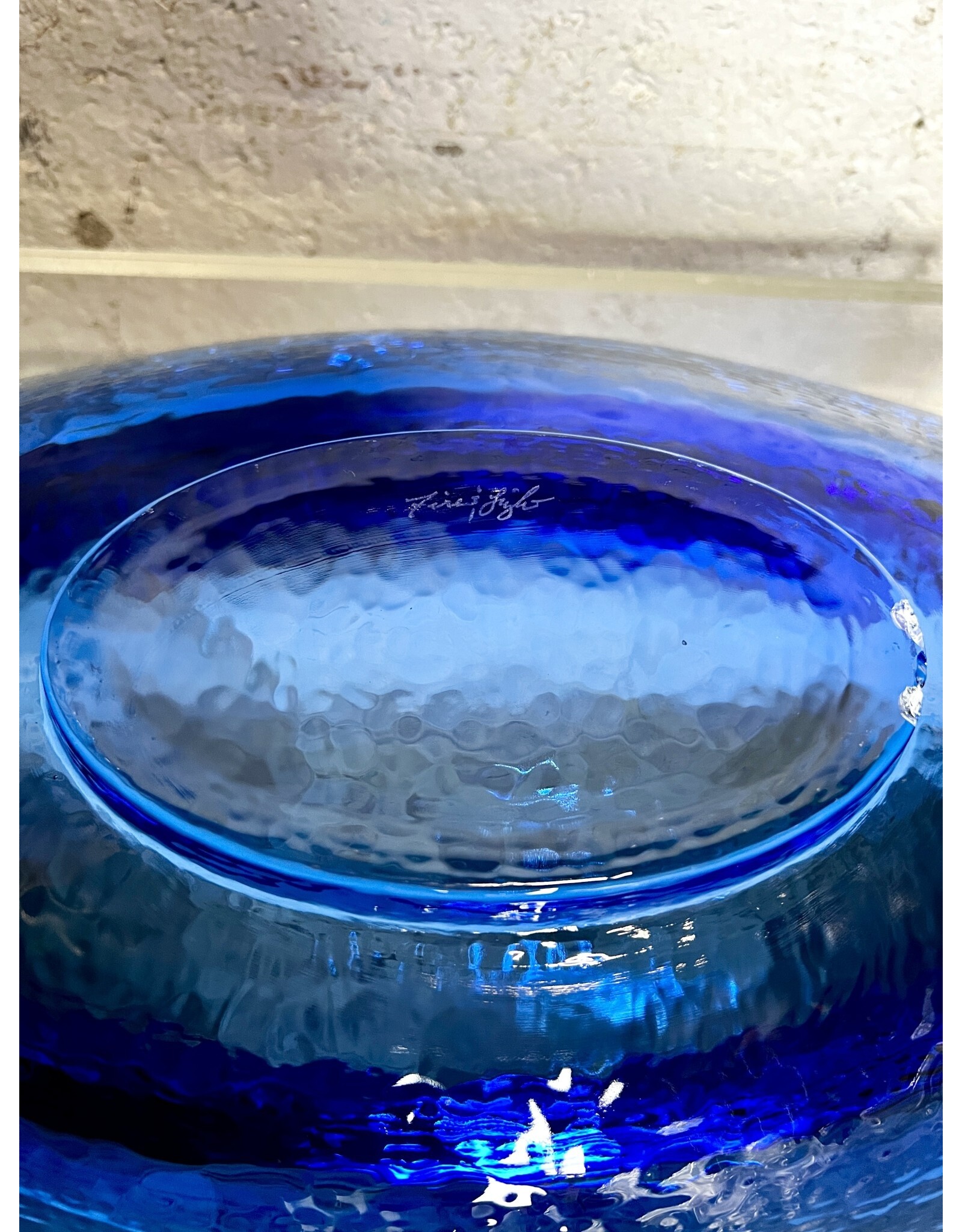 Fire & Light California Cobalt Blue Crystal Dish