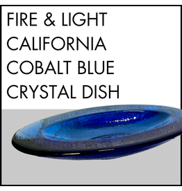 Fire & Light California Cobalt Blue Crystal Dish