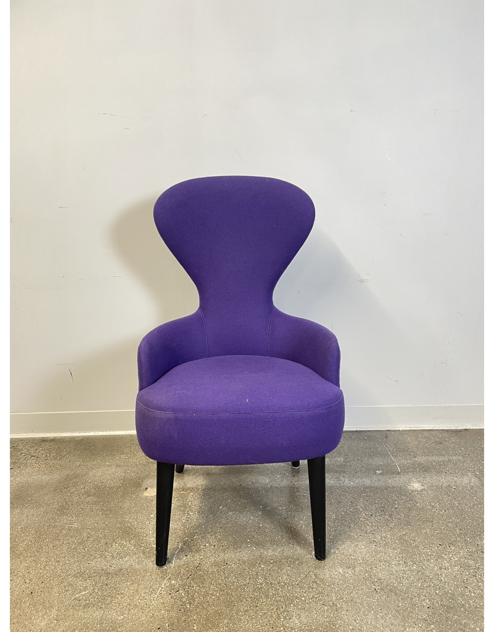 Tom Dixon Wing Back Purple Dining Chairs