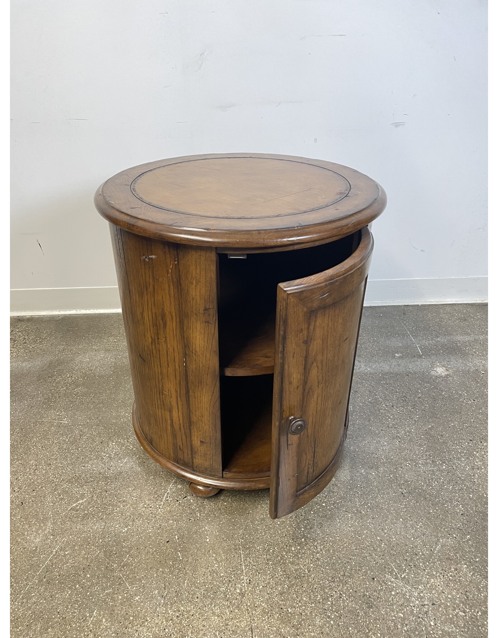 Round Wooden Cabinet