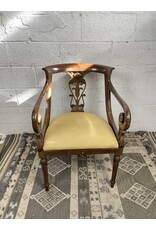Early 20th Century Biedermeier Style Scroll Arm Chair