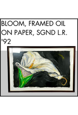 BLOOM, framed oil on paper, sgnd l.r. '92