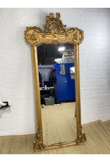 Victorian Baroque Revival Gold Gilt Carved Pier Mirror