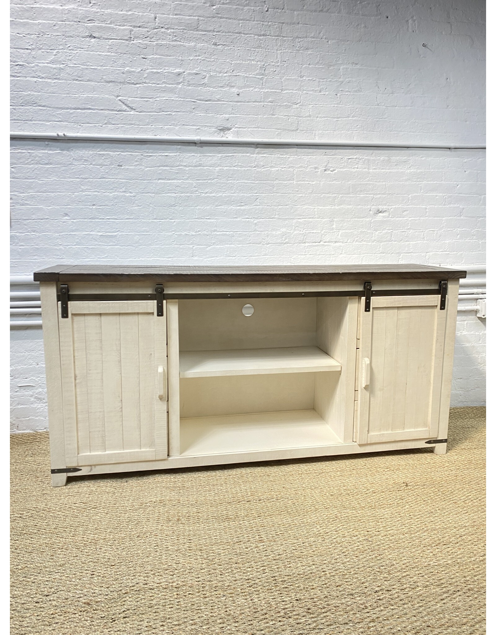 Jofran Madison Reclaimed Farmhouse Wood Barn Door Server 34"H 70"W 18"D