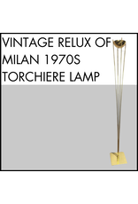 Vintage Relux of Milan 1970s Torchiere Lamp
