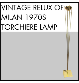 Vintage Relux of Milan 1970s Torchiere Lamp