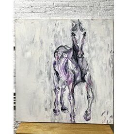 Purple Reign, oil on canvas