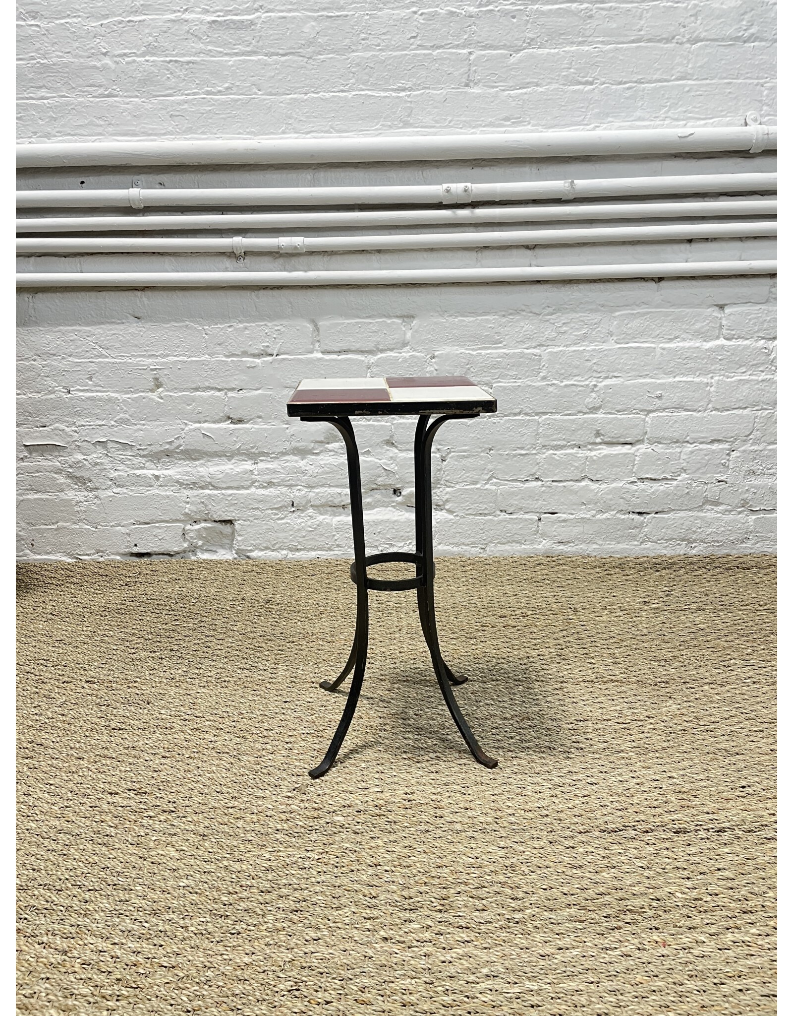 Iron Wrought Tile Top Plant Stand Remix Market NYC