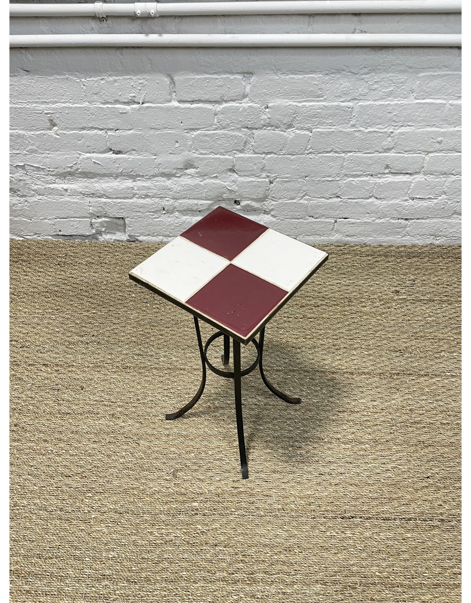 Iron Wrought Tile Top Plant Stand Remix Market NYC