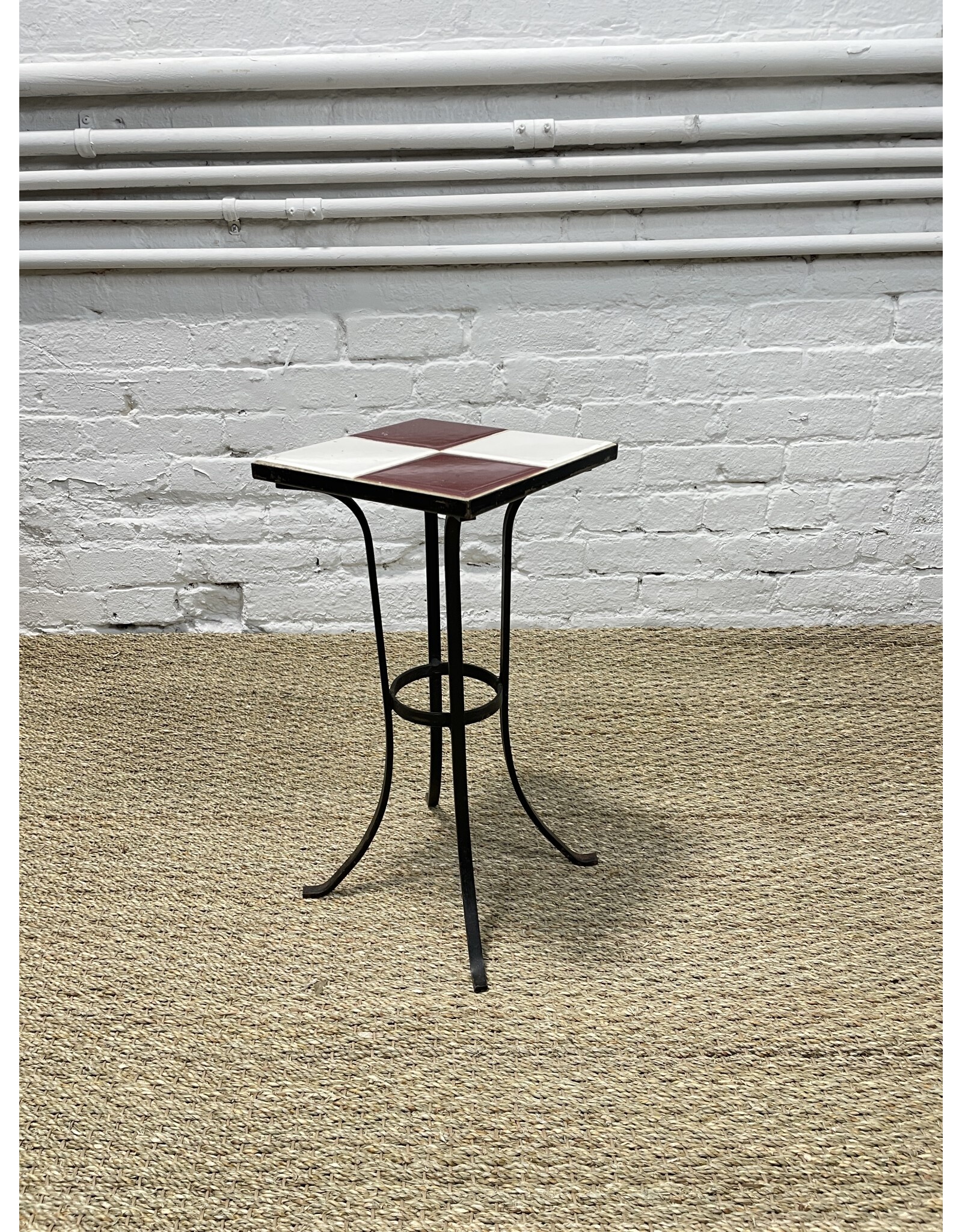 Iron Wrought Tile Top Plant Stand Remix Market NYC