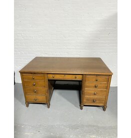1950s Style Mid-Century Walnut Executive Desk