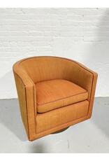Milo Baughman Mid-Century Swivel Barrel Chair