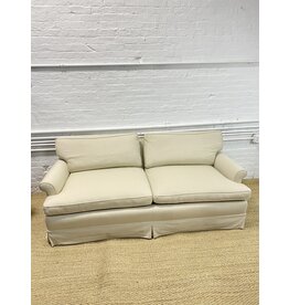 Contemporary Upholstered Cream Sofa