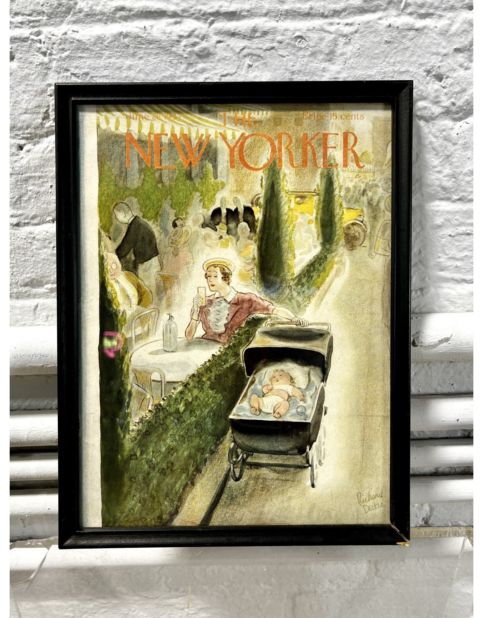 Framed New Yorker print