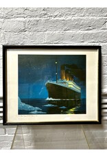The Maiden Voyage of the R.M.S. Titanic, framed print