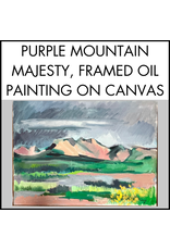 Purple Mountain Majesty, framed oil on canvas, sgnd Conrad '91