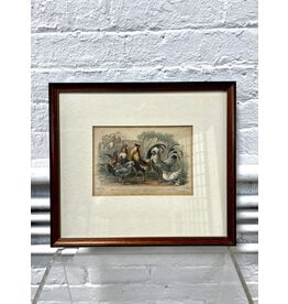 Chickens, Hens, and Roosters, framed print