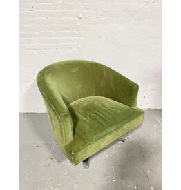 ABC Carpet & Home Swivel Green Lounge Chair