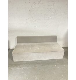 CB2 CB2 Armless Grey Sofa with Ottoman