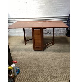 Romanian Drop Leaf Dining Table with Stow Away Four Chairs
