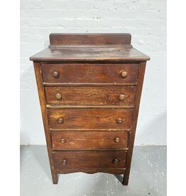 Antique Oak 5 Drawer Dresser