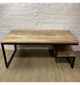 Wooden and Metal Industrial Style Desk