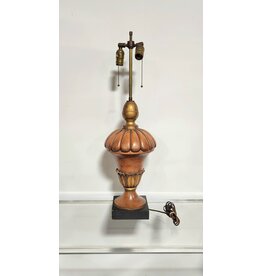 Carved Wooden Table Lamp