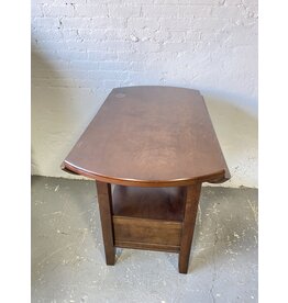 Brown Wood Counter Height Drop Leaf Table