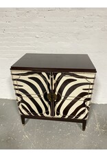 Brooklyn Theodore Alexander Style Game Zebra Bar Cabinet