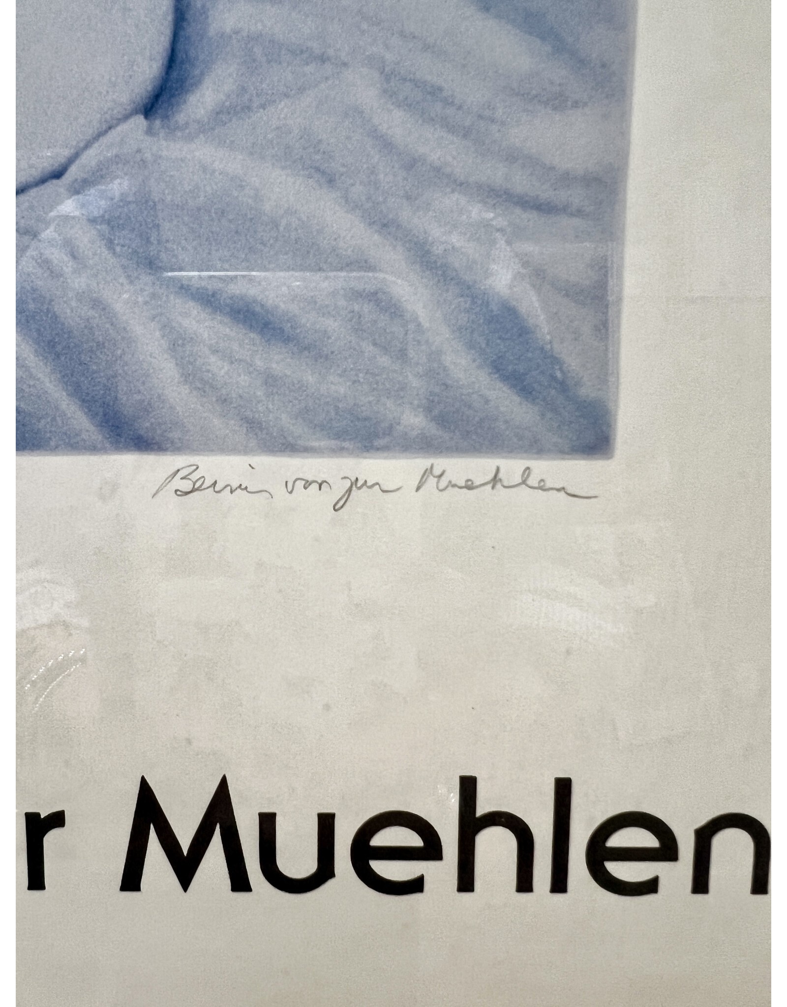 Bernis von zur Muehlen at the Baltimore Museum of Art, framed and signed exhibition poster, 439/750